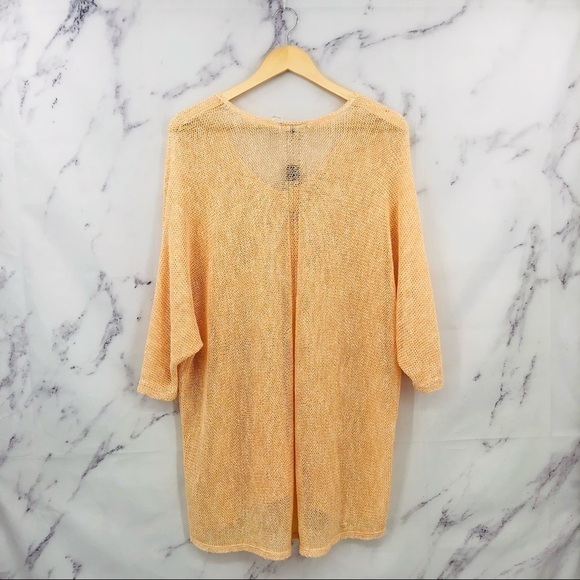 C017 NIC+ZOE Sunkissed Sheer Linen Blend Pullover Top - Picture 5 of 7